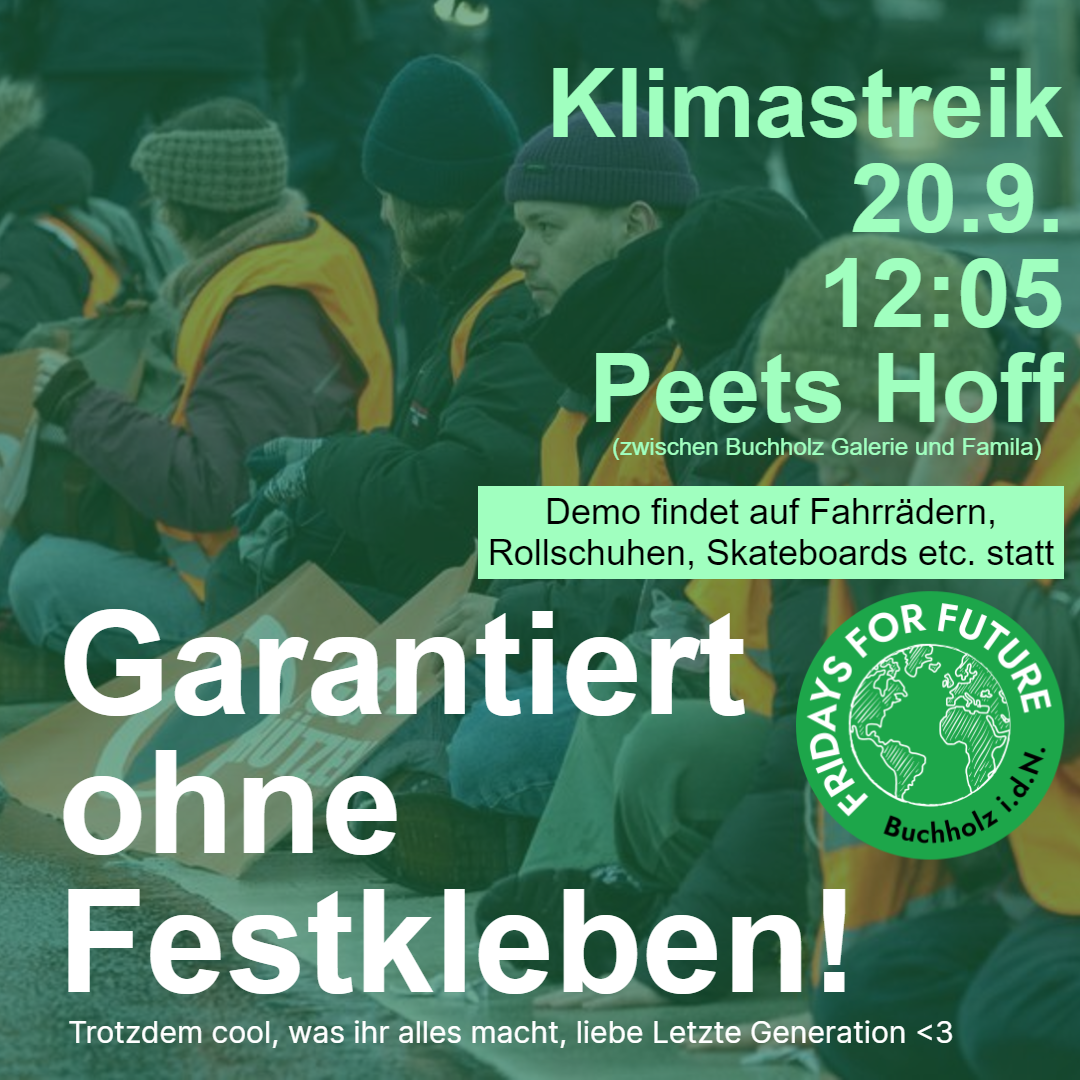 Rollender Klimastreik in Buchholz